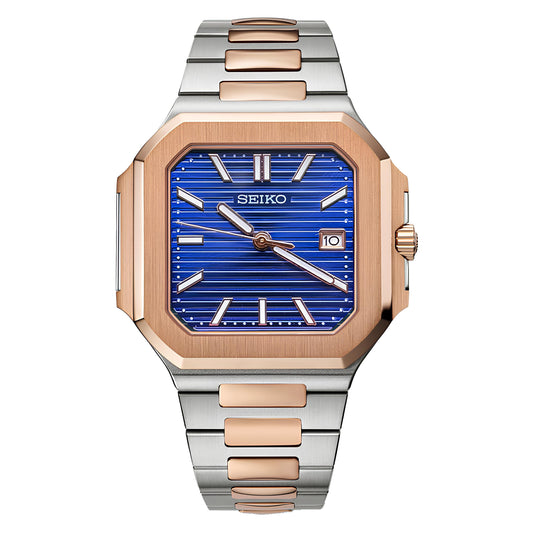 Cube - Blue Rosegold Twotone