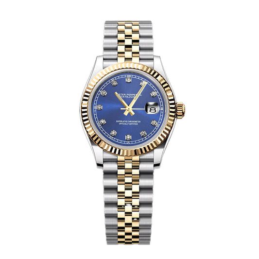 Date Lady - Blue Diamond Gold Twotone