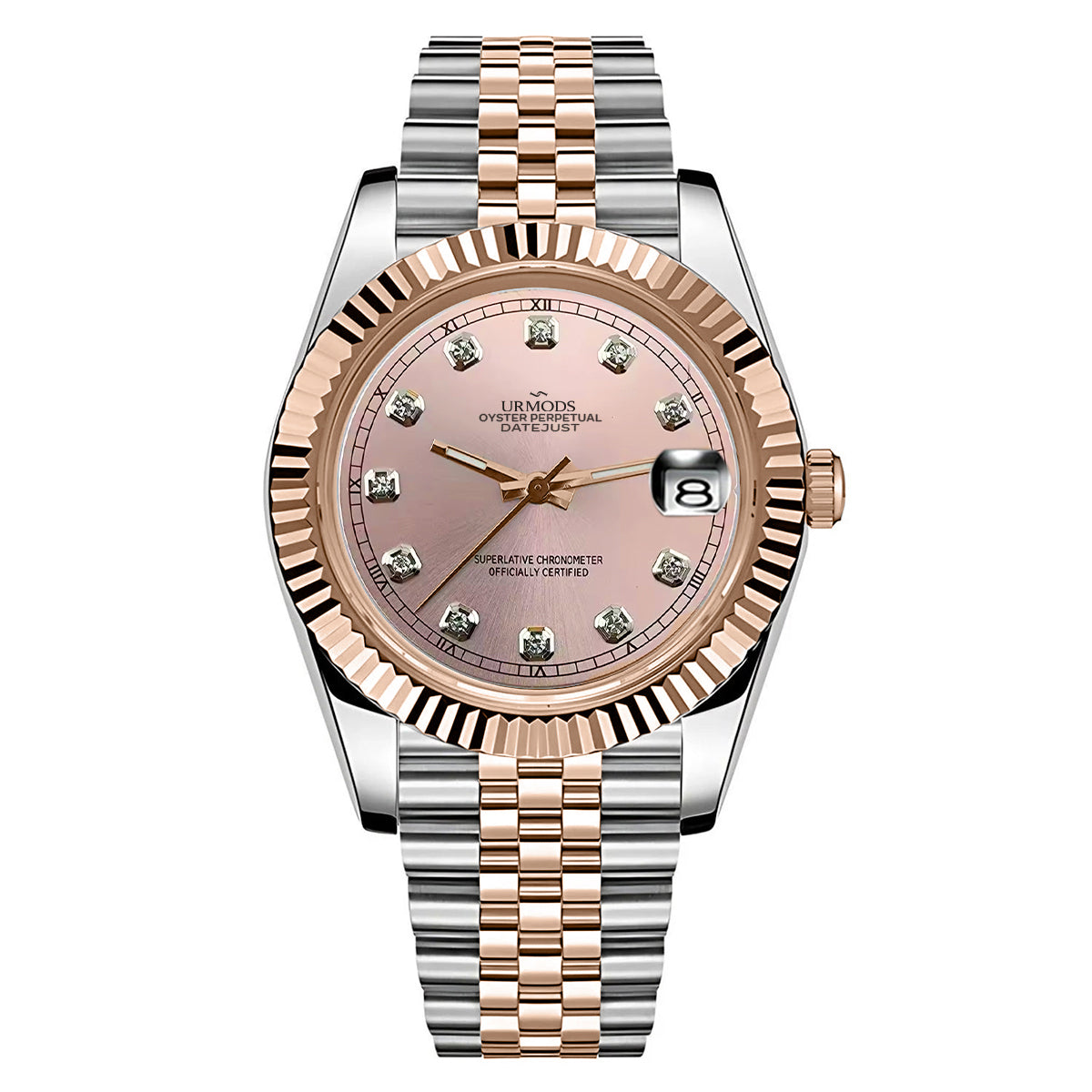 Date Twotone Rosegold Pink Diamond - urmods