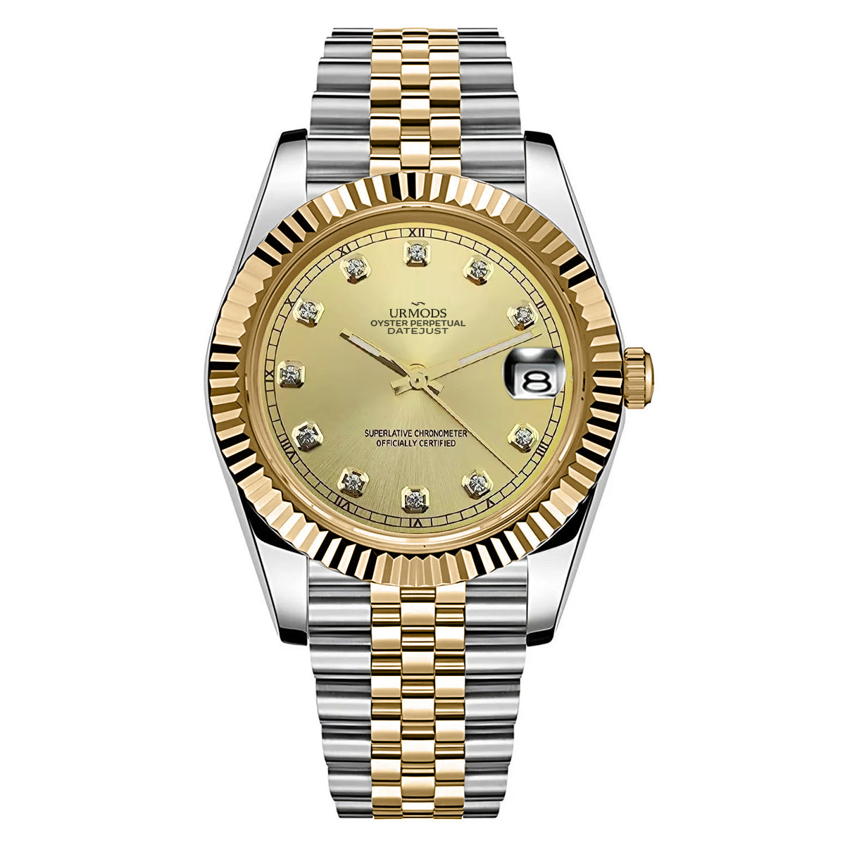 Date Twotone Gold  Diamond - urmods