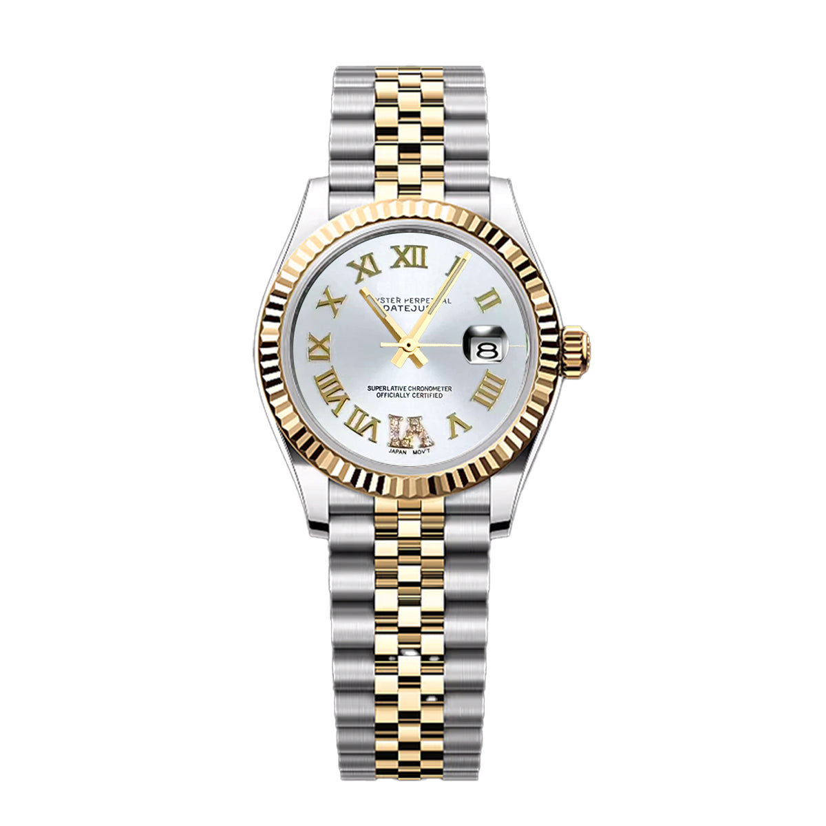 Date Lady - White Roman Gold