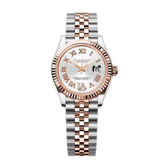 Date Lady - White Roman Rosegold