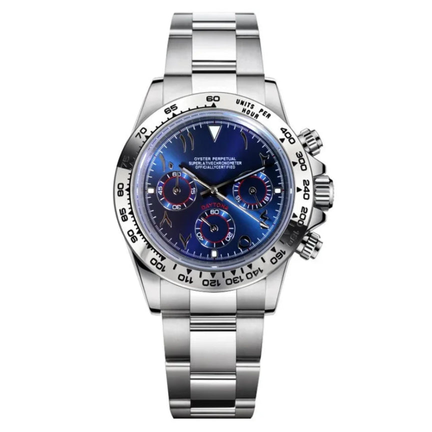 Daytona - Blue Arabic Silver