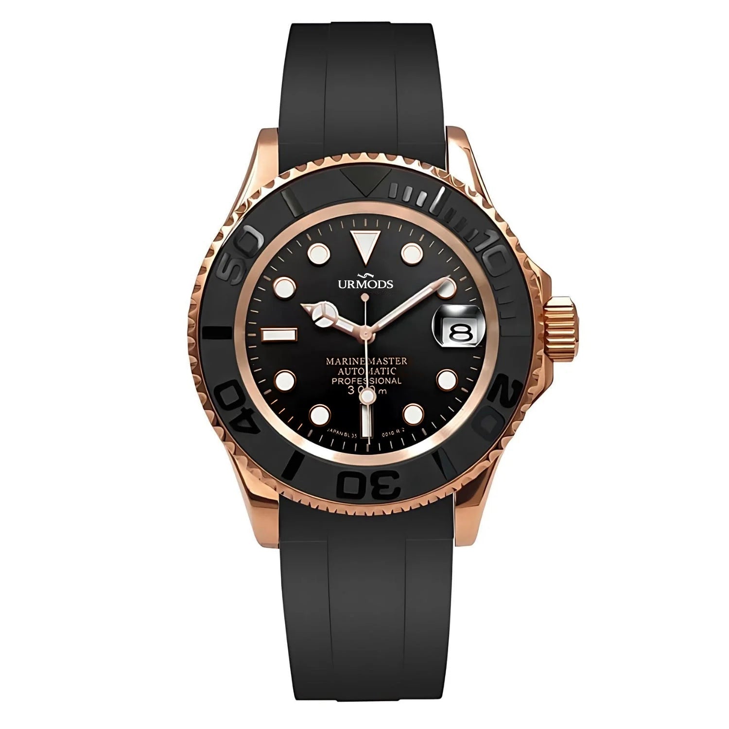 Submariner - Black Rosegold Rubber