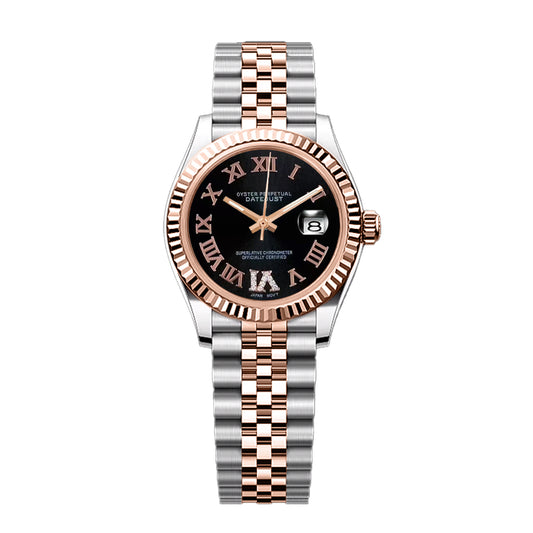 Date Lady - Black Roman Rosegold Twotone